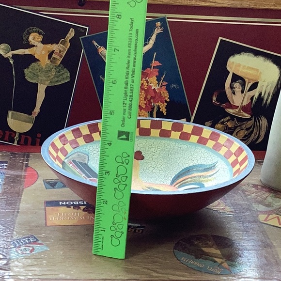 🍫 OOAK Wooden Decorative Bowl a chocolate day keeps the doctor away 😉 - Picture 8 of 16